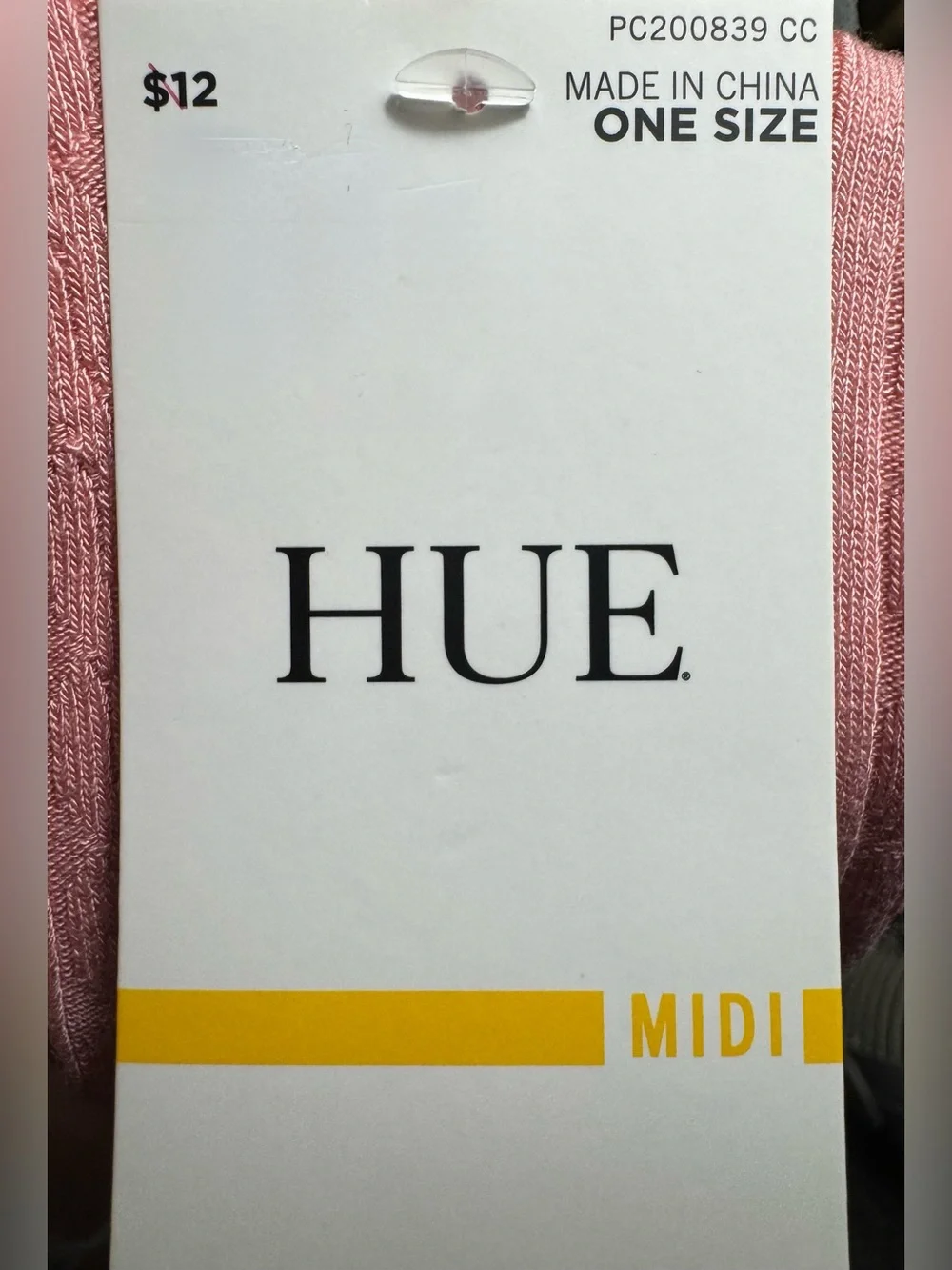 HUE Women's Silk Blend Cable Crew Socks 3 Pairs - Cream, Light Blue, Pink